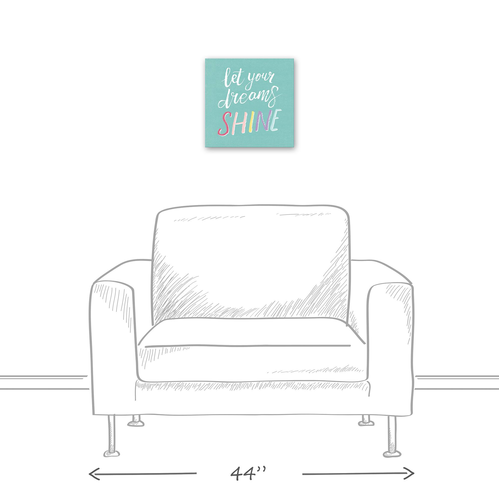 Let Your Dreams Shine 12" x 12" Canvas Wall Art